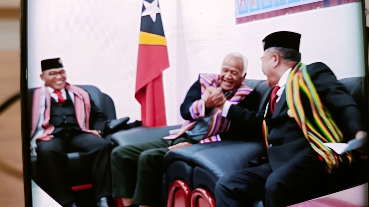 Sepenggal Kisah Dua Veteran Indonesia dan Timor Leste, Dulu Dar-Der-Dor Sekarang Berpelukan 2 Timor