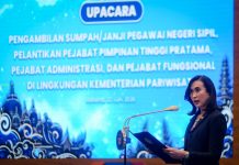 Perkuat Kelembagaan dan Pelayanan Publik, Menpar Lantik 347 ASN Menpar