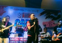 Vokalis The Shadow H. Hendra Cipta Bikin Pecah Suasana CFN Medan H
